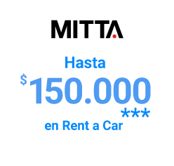 Hasta $150.000 en Rent a Car MittaGo